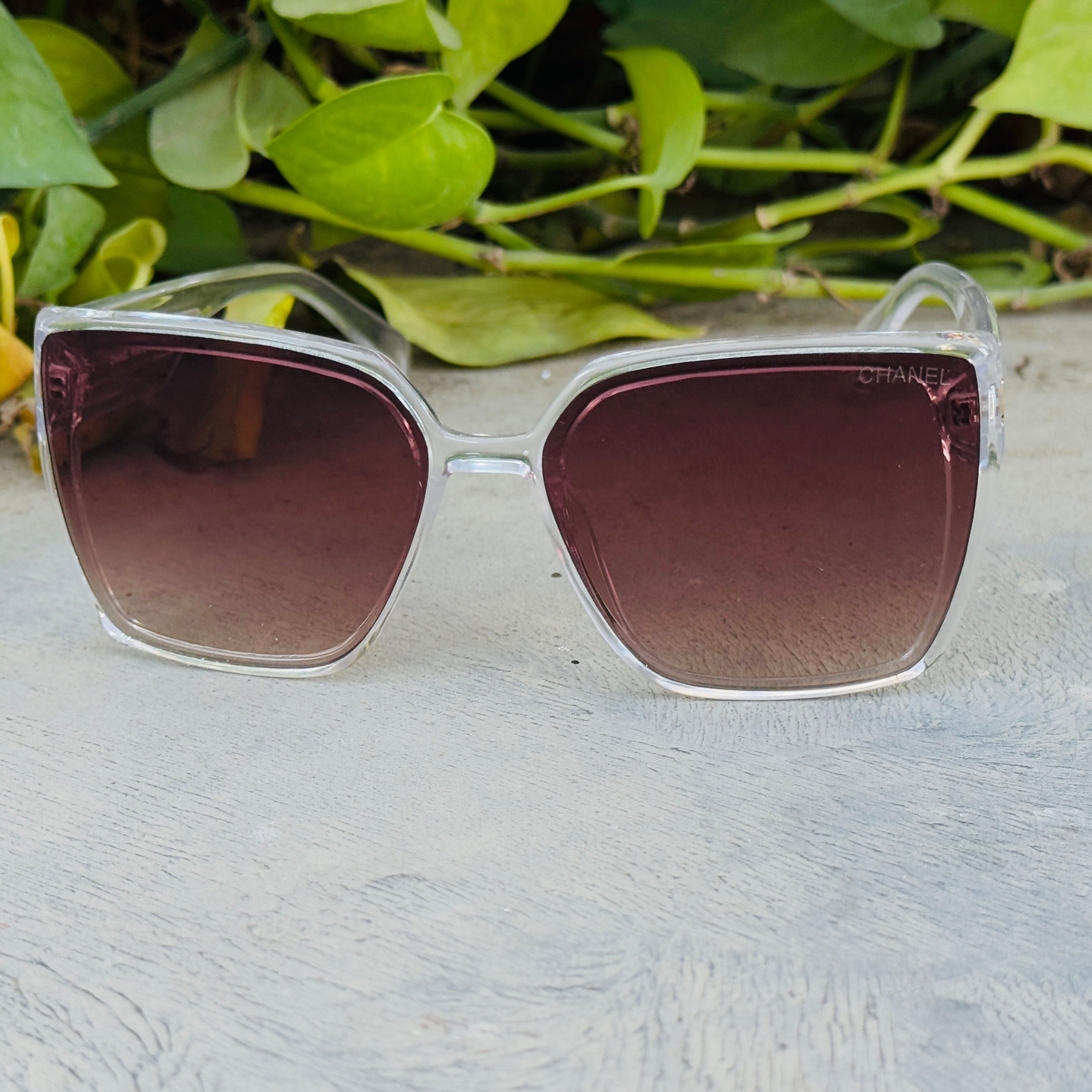 Chanel – 7608 – 52 – Transparent – Acetate – Sunglasses – Ladies