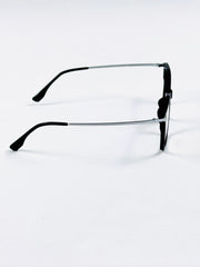 Tr – 61019 - 54 - Silver Black – Acetate - Metal – Optics - Unisex