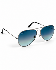 Rayban – 3026 – 62 – Silver Blue Gradient – Metal – Sunglasses – Unisex - Premium