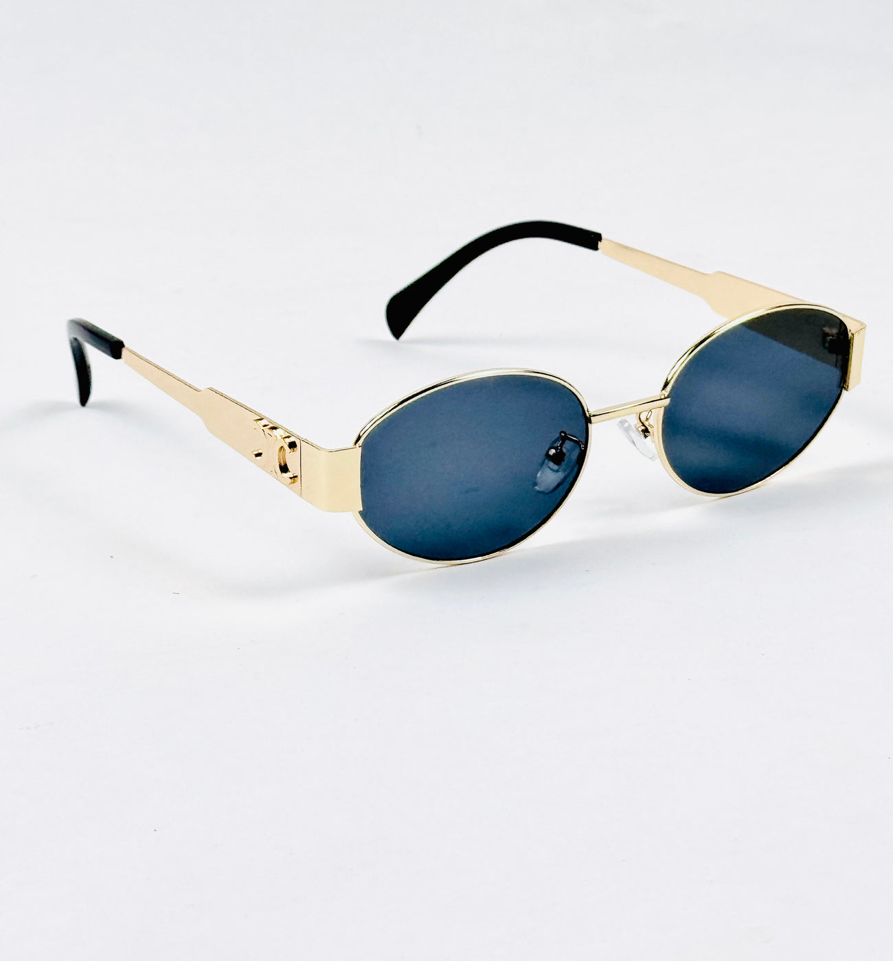Celine – Triomphe - 55 – Golden Black – Metal – Sunglasses - Unisex