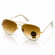 Rayban – 3026 – 62 – Golden Brown – Metal – Sunglasses – Unisex
