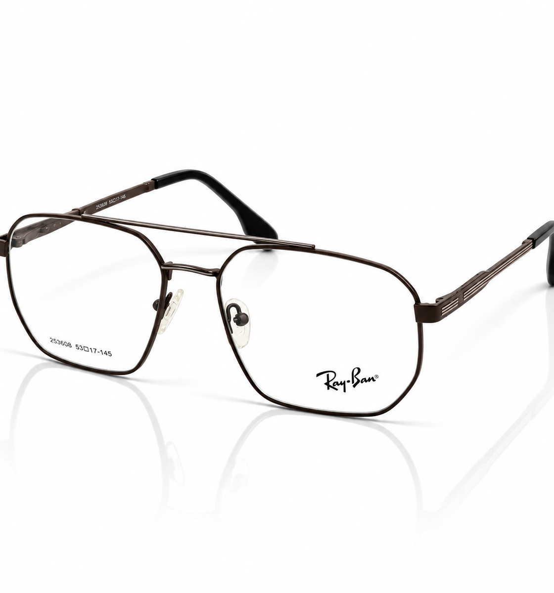 Rayban – 253608 – 53 - Brown – Metal – Optics - Unisex