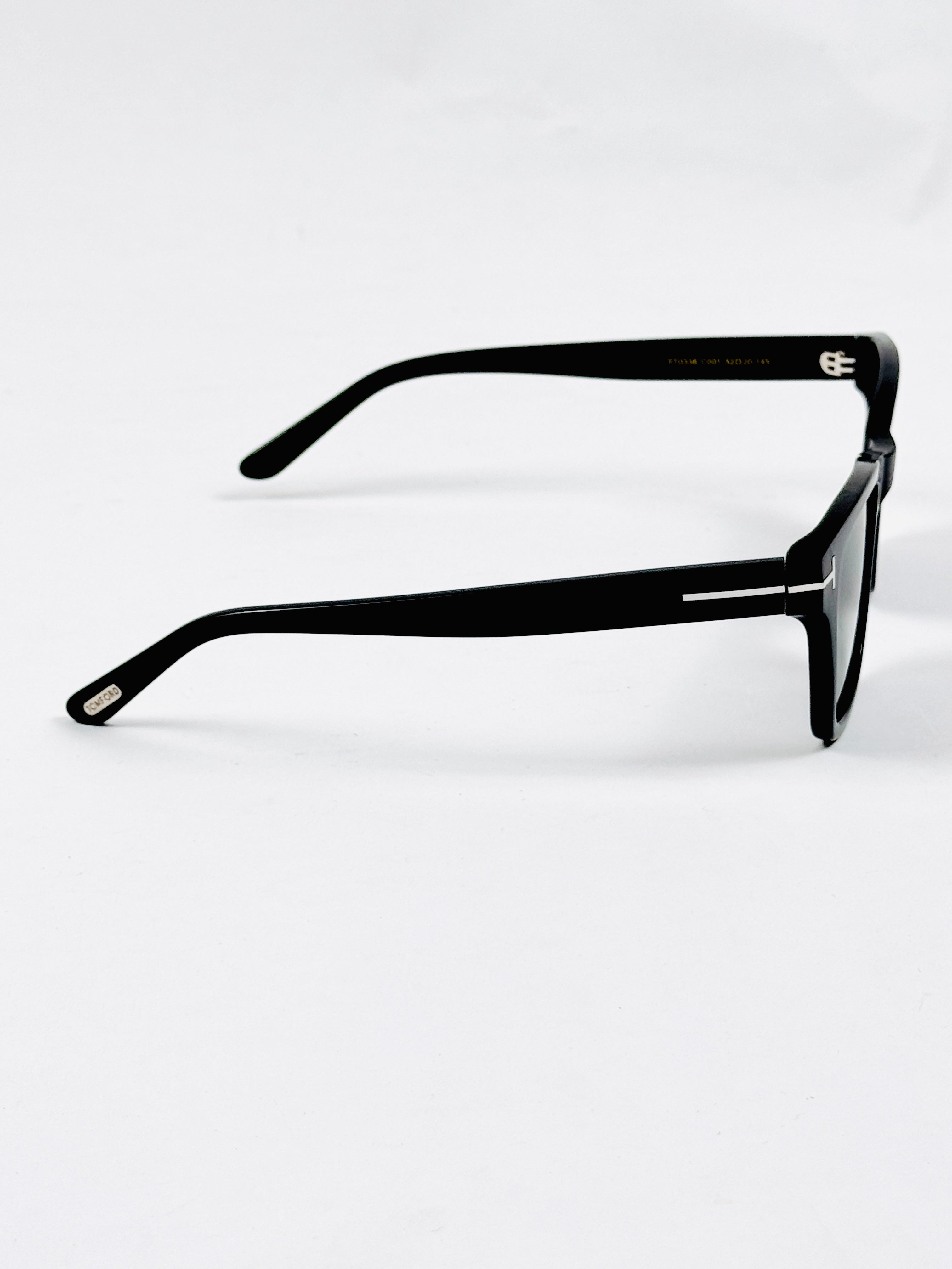 Tom Ford – 0336 - 52 – Black –  Acetate - Sunglasses – Unisex - Premium