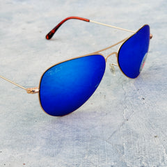 Rayban – 3513 – 58 – Golden Mercury – Metal – Sunglasses – Unisex