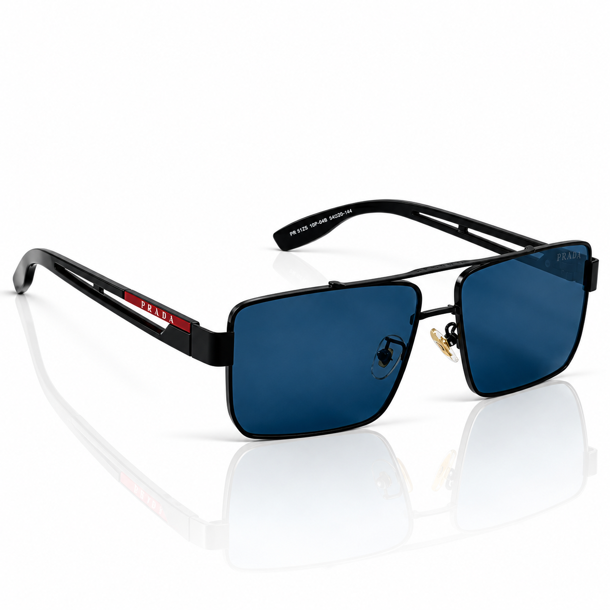 Prada – PR78 – 59 – Black – Metal – Sunglasses – Unisex