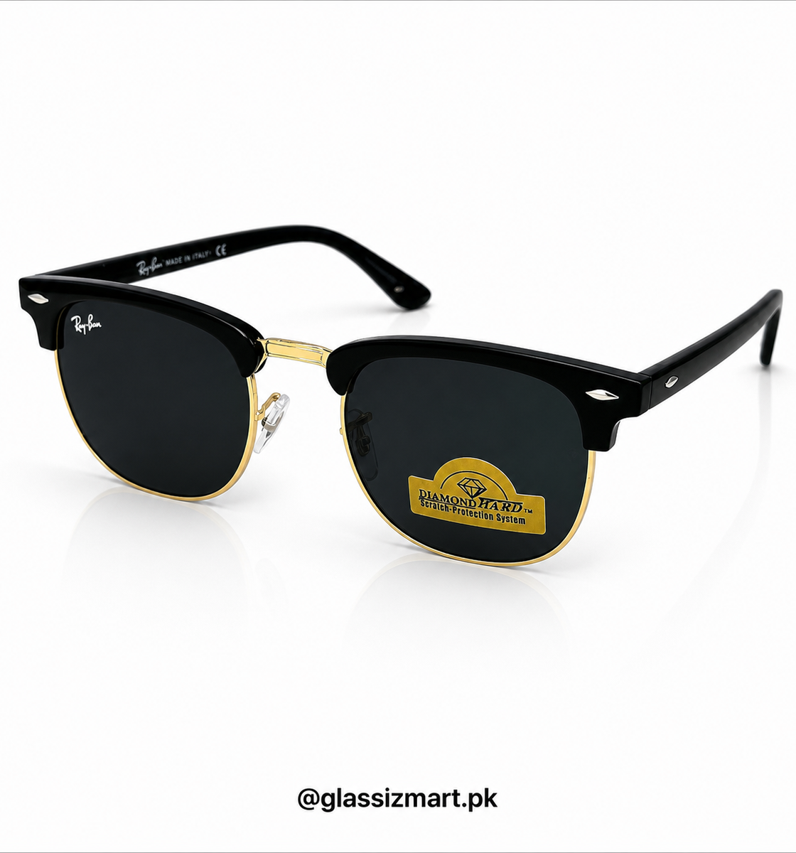 RayBan – 3016 – 51 – Golden Black –  Metal - Sunglasses – Unisex
