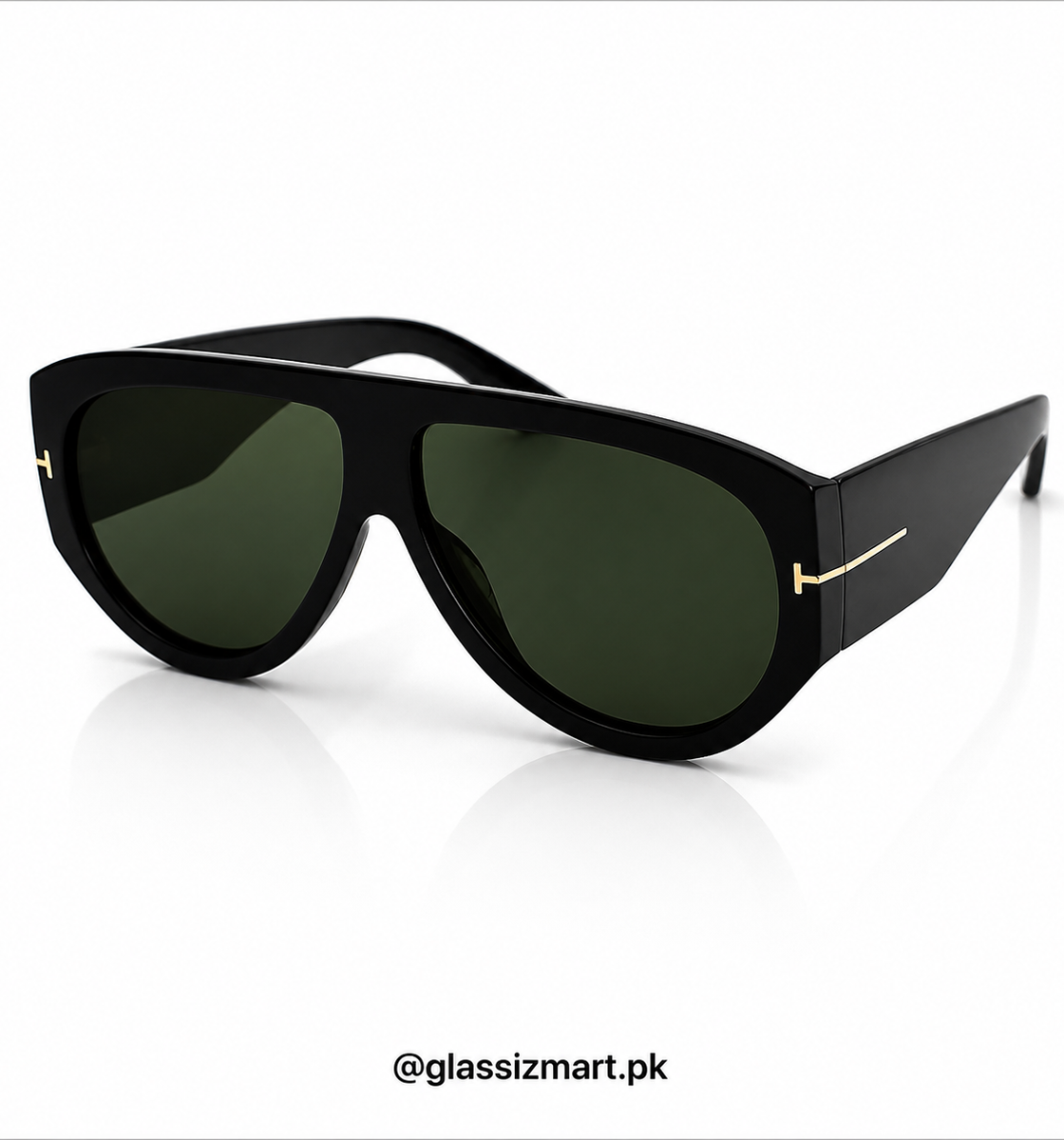 Tom Ford – 1044 - 60 - Black Green – Acetate - Sunglasses – Unisex