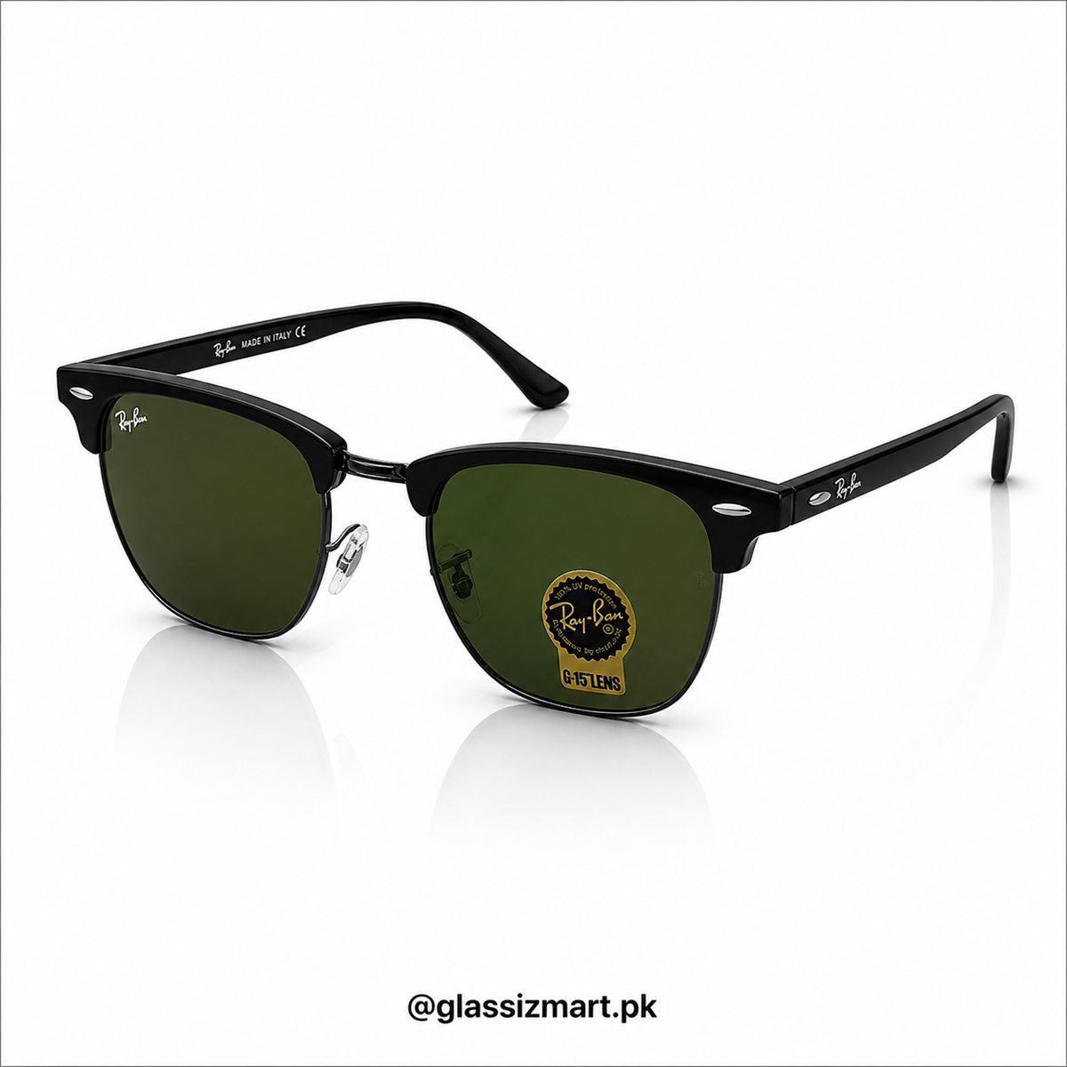 RayBan – 3016 – 51 – Black Green –  Metal - Sunglasses – Unisex