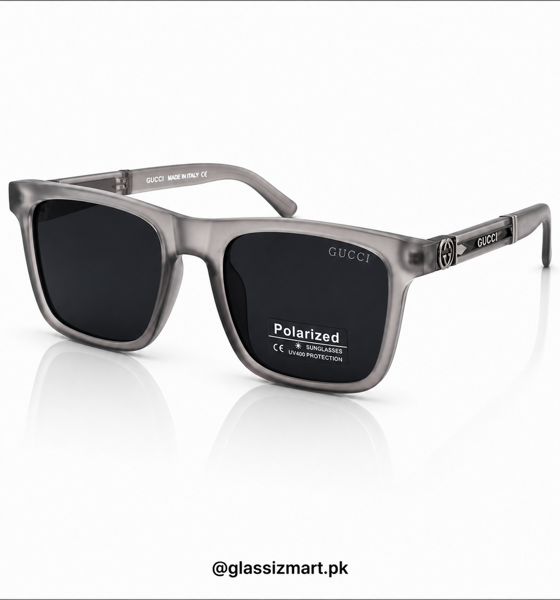 Gucci – 21156 – 53 – Grey – Acetate – Sunglasses – Unisex