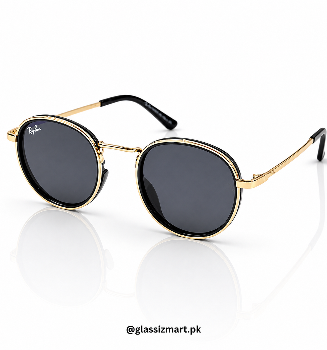 Rayban – 28754 – 52 – Golden Black – Metal – Sunglasses – Unisex