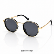 Rayban – 28754 – 52 – Golden Black – Metal – Sunglasses – Unisex