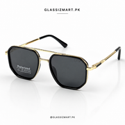 Dior – 58454 - 56 – Golden Black - Metal - Sunglasses – Unisex