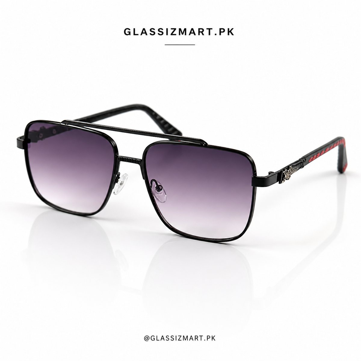 Cartier – 5036 – 52 – Black Gradient – Metal – Sunglasses – Unisex