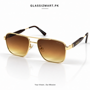 Prada – 22081 - 60 – Golden Brown - Metal - Sunglasses – Unisex