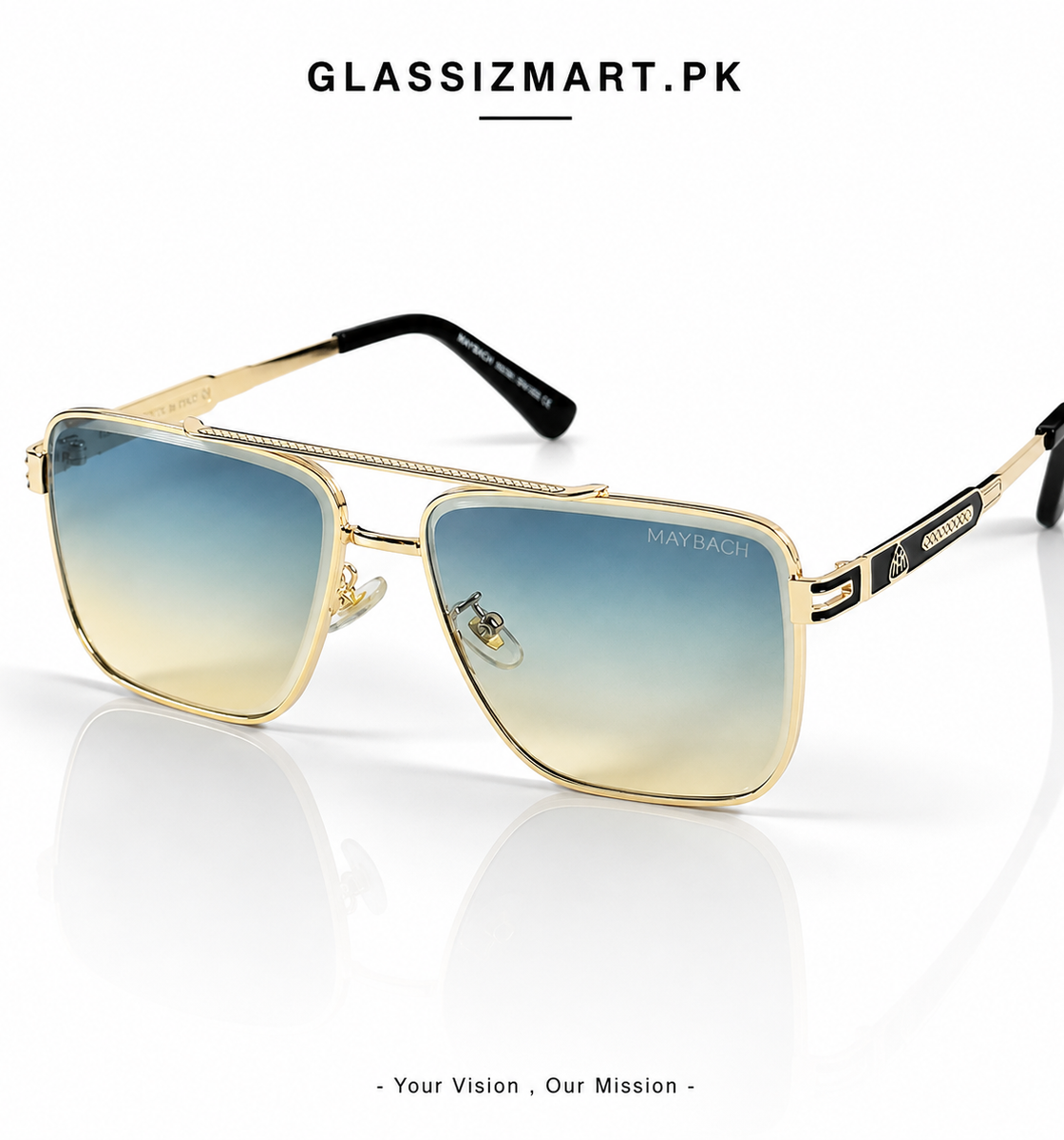 Maybach – 22157 - 62 – Golden Multi - Metal - Sunglasses – Unisex