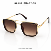 Bvlgari – 58496 – 54 – Golden Brown Gradient – Metal – Sunglasses – Unisex