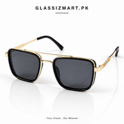 Bvlgari – 58496 – 54 – Golden Black – Metal – Sunglasses – Unisex