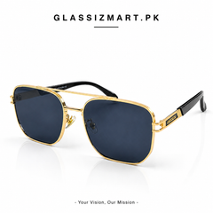 Carrera – 23013 – 58 – Golden Black – Metal – Sunglasses – Unisex