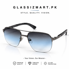 Cartier – CA130 – 57 –  Blue Gradient – Metal – Sunglasses – Unisex