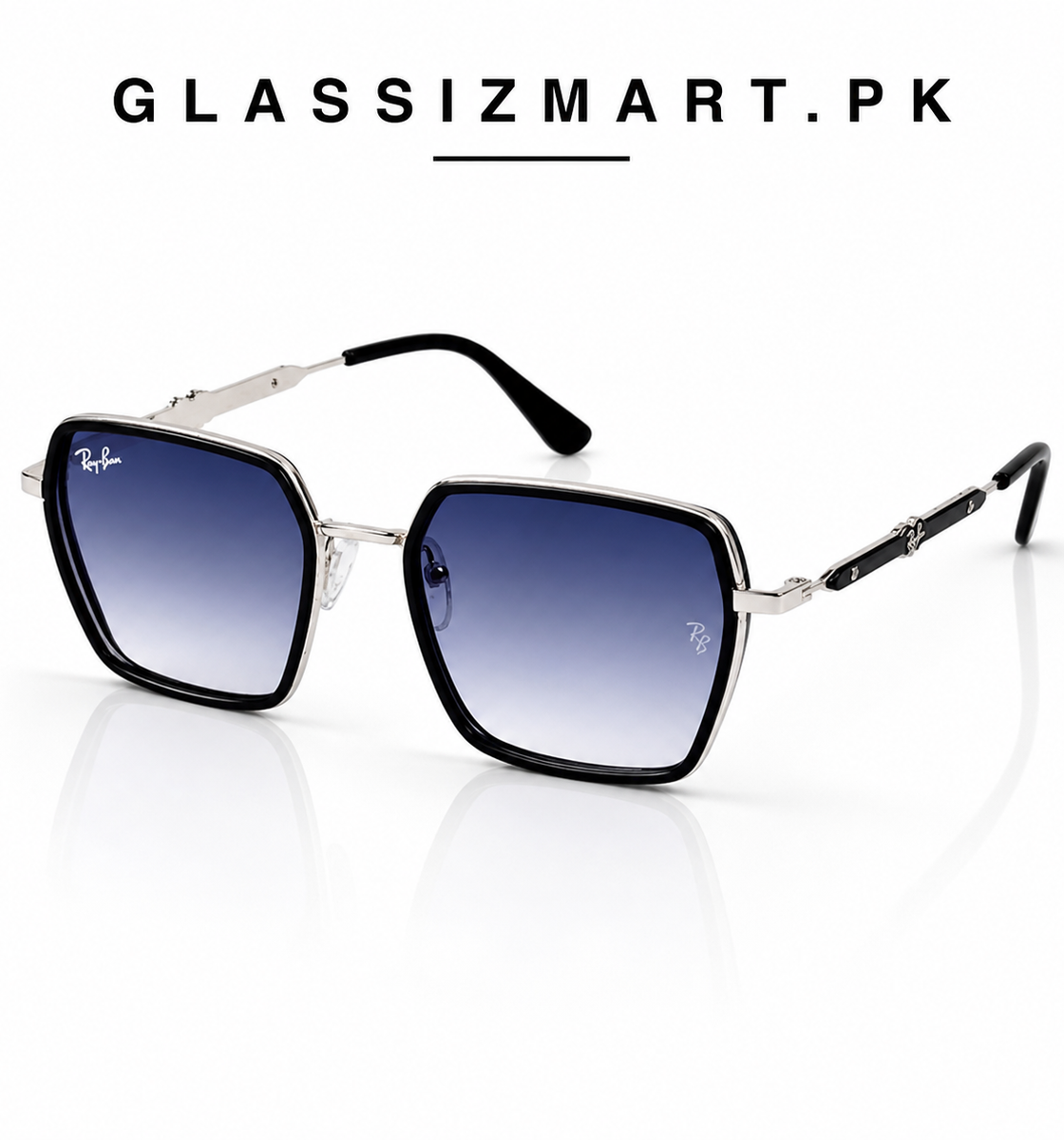 Rayban – 271 – 56 – Silver Gradient – Metal – Sunglasses – Unisex