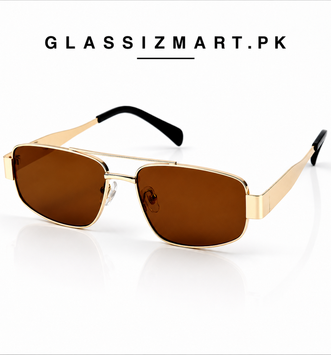 Celine – Triomphe - 55 – Golden Brown – Metal – Sunglasses - Unisex