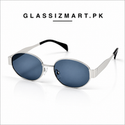 Celine – Triomphe - 55 – Silver Black – Metal – Sunglasses - Unisex