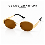 Celine – Triomphe - 55 – Golden Brown – Metal – Sunglasses - Unisex
