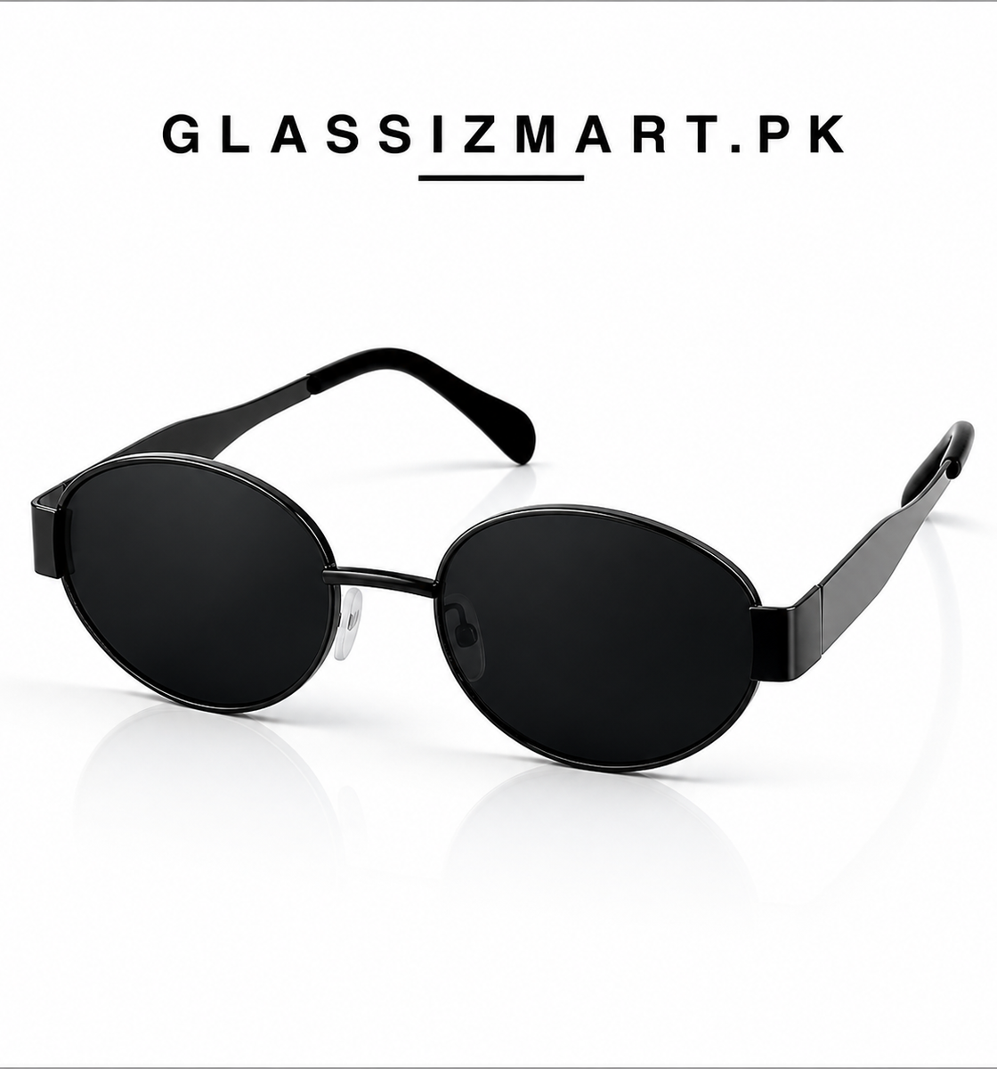 Celine – Triomphe - 55 – Black – Metal – Sunglasses - Unisex
