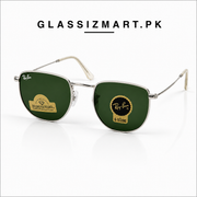Rayban – 3958 – 50 – Silver Green – Metal – Sunglasses – Unisex