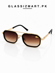 Lacoste’s – 9005 – 58 – Golden Brown Gradient – Metal – Sunglasses – Unisex