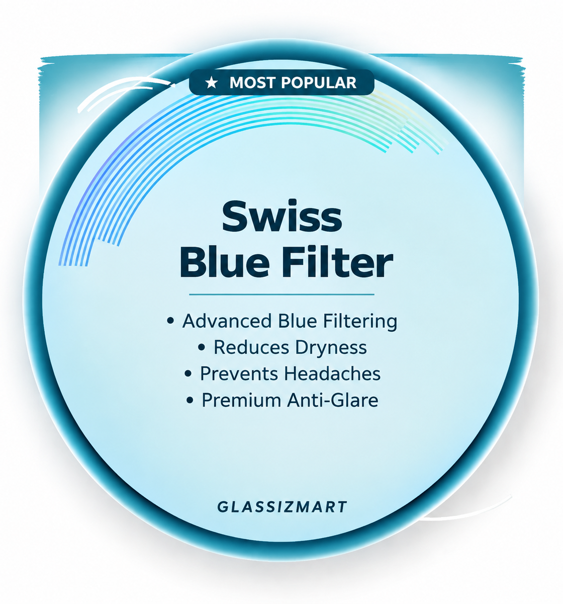Swiss Blue Filter Lens