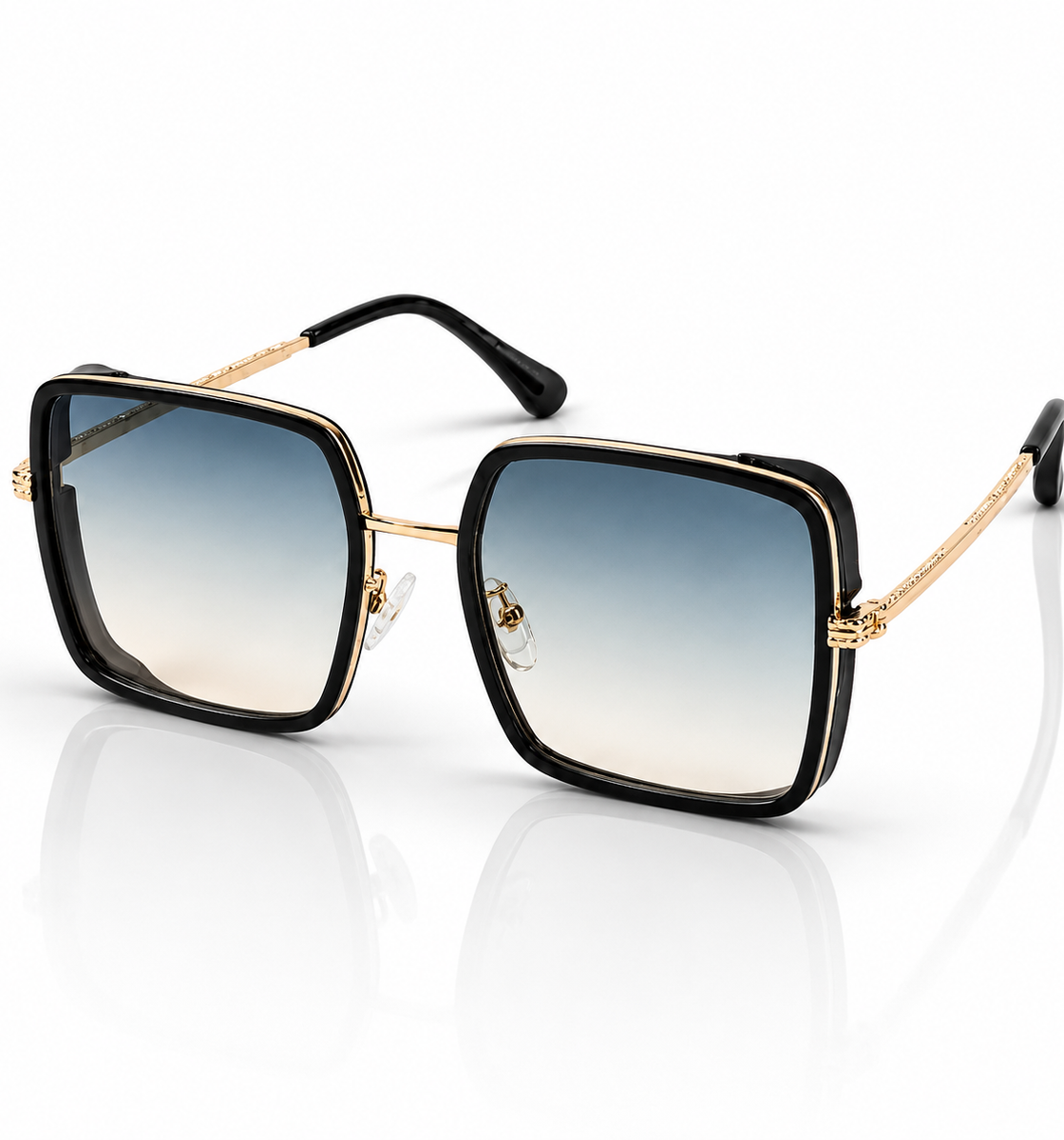 Dior – 220 – 56 – Golden Green Gradient – Metal – Sunglasses – Ladies