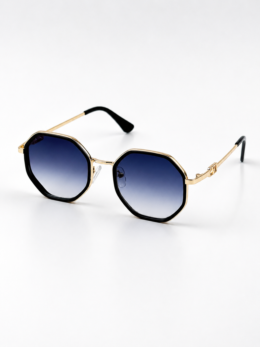 Valentino – 3579 – 56 – Golden Gradient – Metal – Sunglasses – Ladies