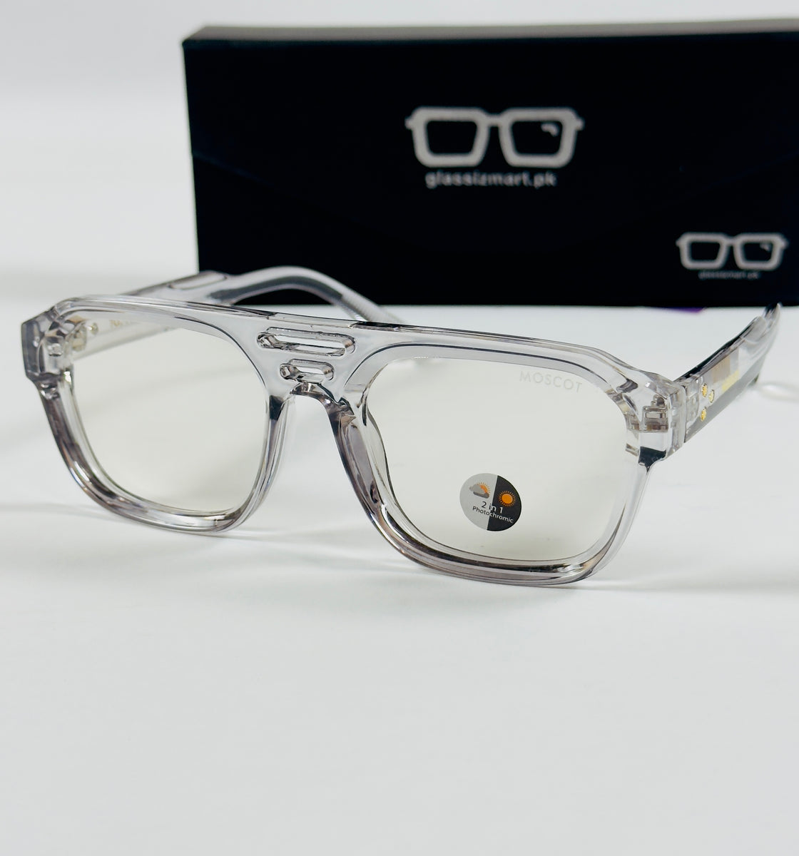 Moscot – P408 - 58 - Transparent Grey – Acetate  – Optics - Unisex (Transition)