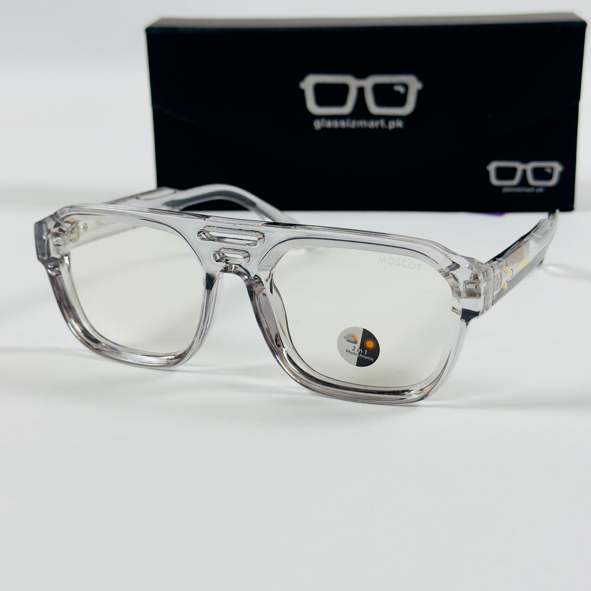 Moscot – P408 - 58 - Transparent Grey – Acetate  – Optics - Unisex (Transition)