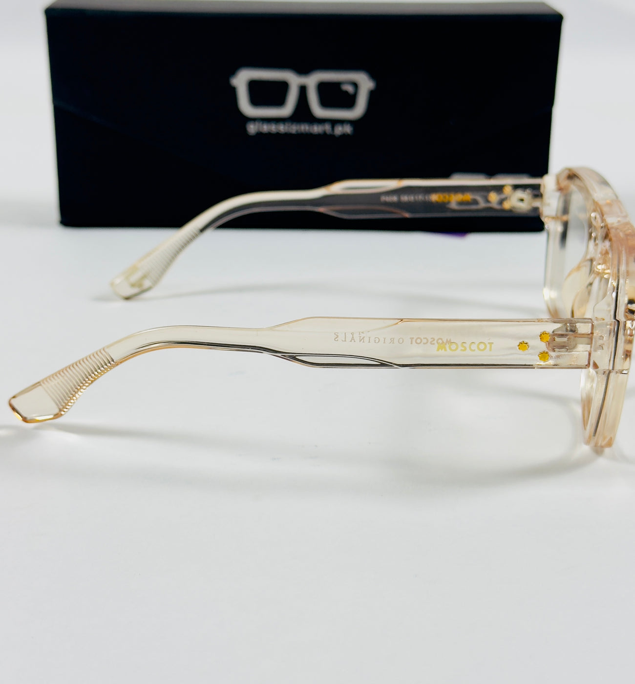 Moscot – P408 - 58 - Transparent Orange – Acetate  – Optics - Unisex (Transition)