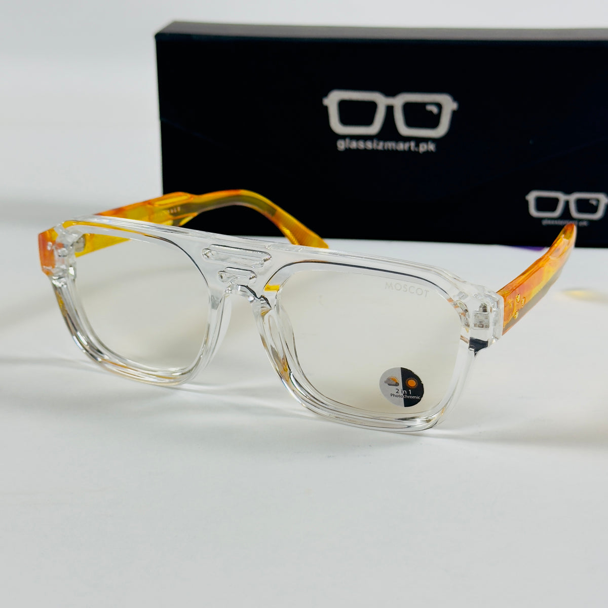Moscot – P408 - 58 - Transparent Tortoise – Acetate  – Optics - Unisex (Transition)
