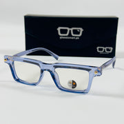 Moscot – P349 - 49 - Transparent Blue – Acetate – Optics - Unisex (Transition)