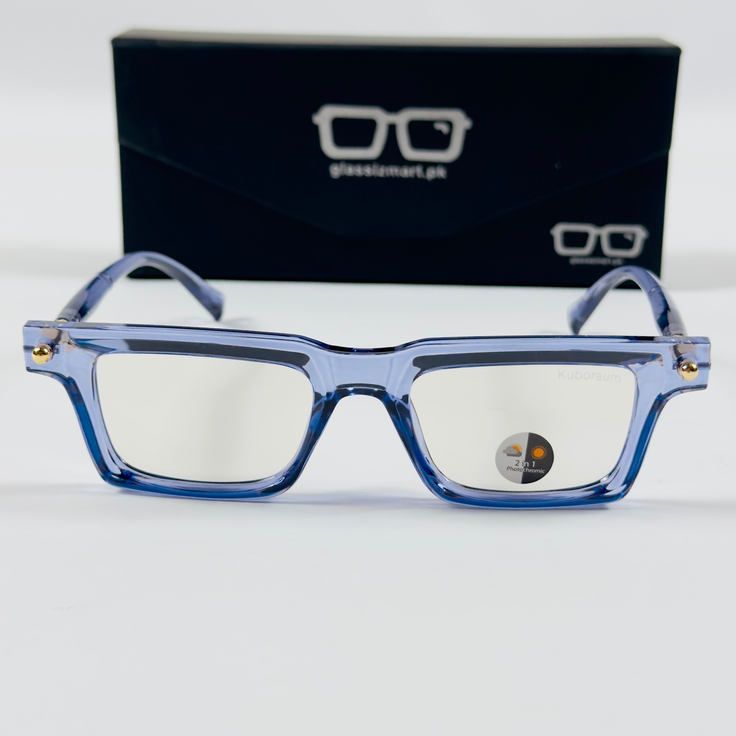 Moscot – P349 - 49 - Transparent Blue – Acetate – Optics - Unisex (Transition)
