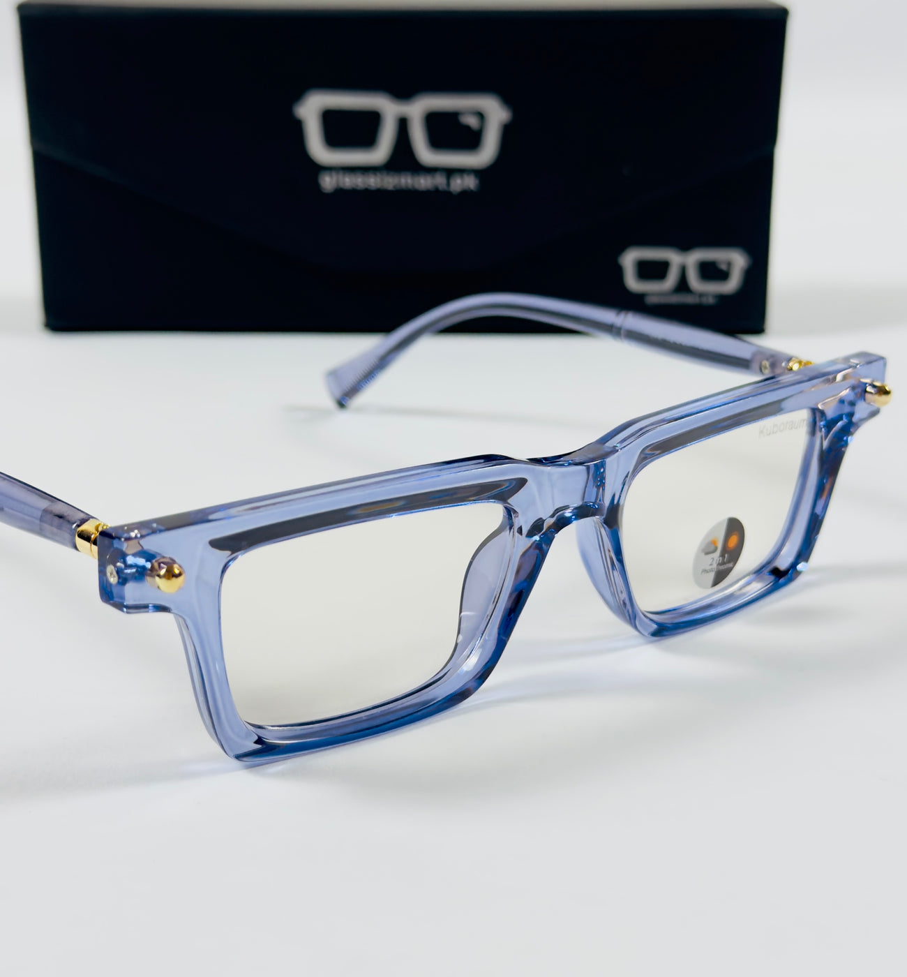 Moscot – P349 - 49 - Transparent Blue – Acetate – Optics - Unisex (Transition)