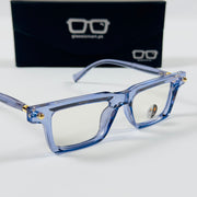 Moscot – P349 - 49 - Transparent Blue – Acetate – Optics - Unisex (Transition)