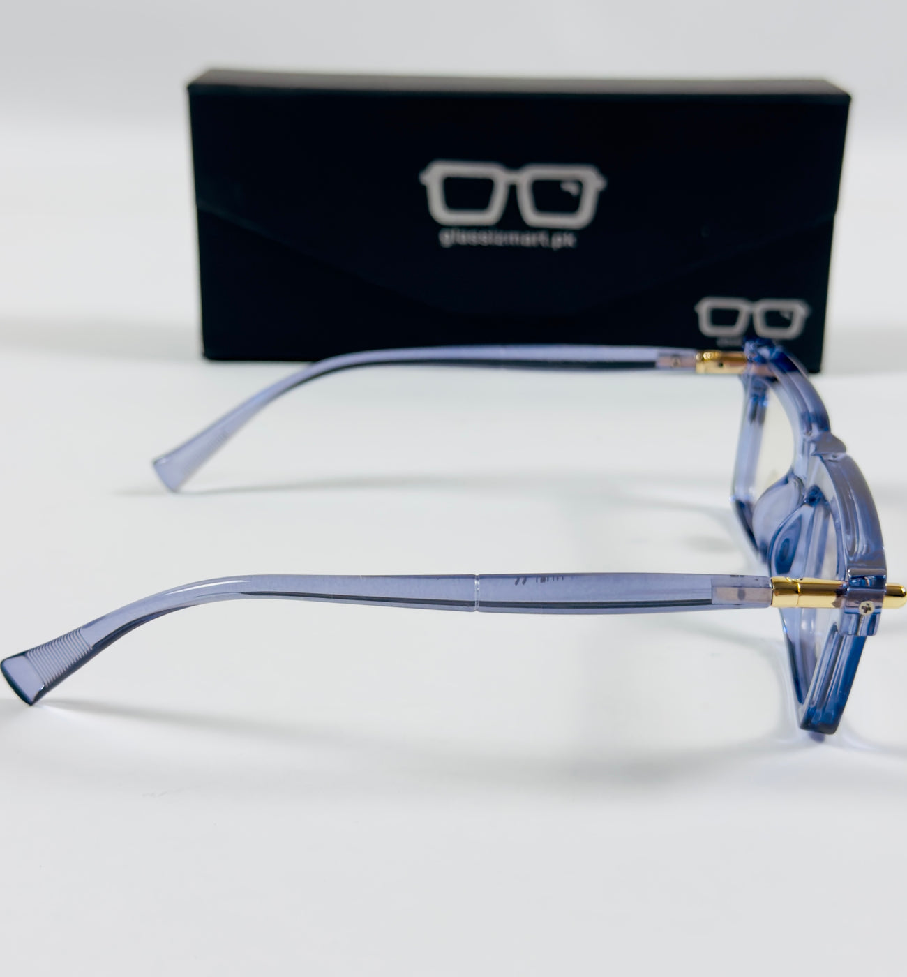 Moscot – P349 - 49 - Transparent Blue – Acetate – Optics - Unisex (Transition)