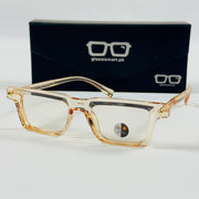 Moscot – P349 - 49 - Transparent Orange – Acetate – Optics - Unisex (Transition)