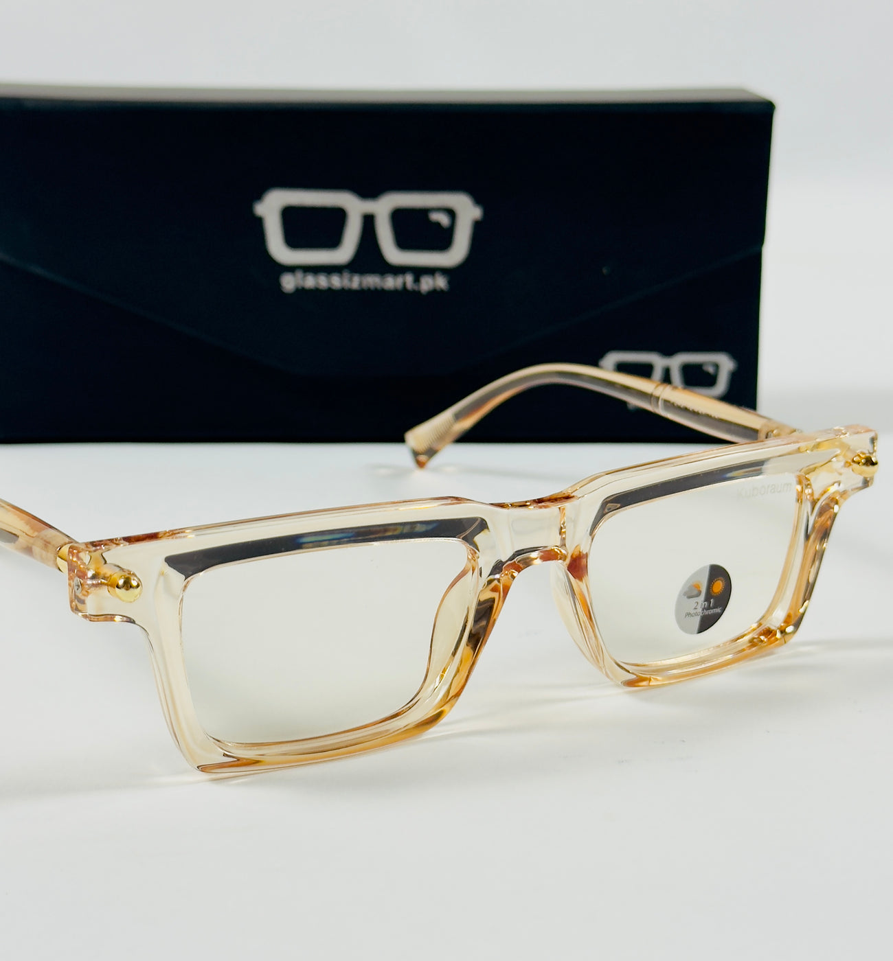 Moscot – P349 - 49 - Transparent Orange – Acetate – Optics - Unisex (Transition)