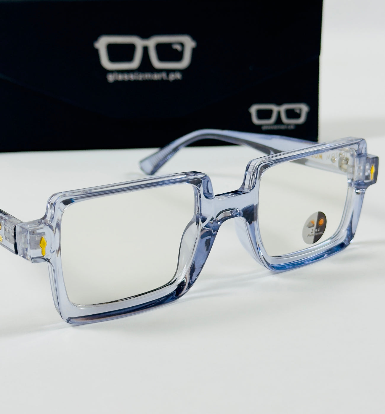 Moscot – P317 - 50 - Transparent Blue – Acetate – Optics - Unisex (Transition)