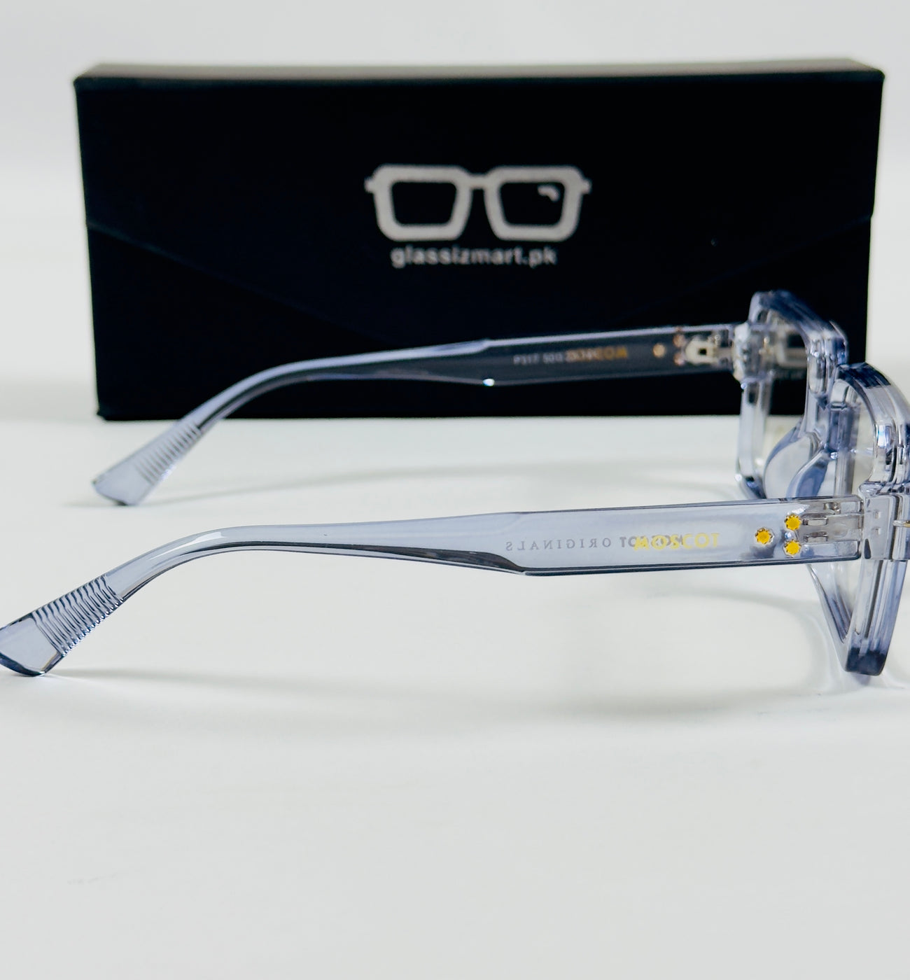 Moscot – P317 - 50 - Transparent Blue – Acetate – Optics - Unisex (Transition)