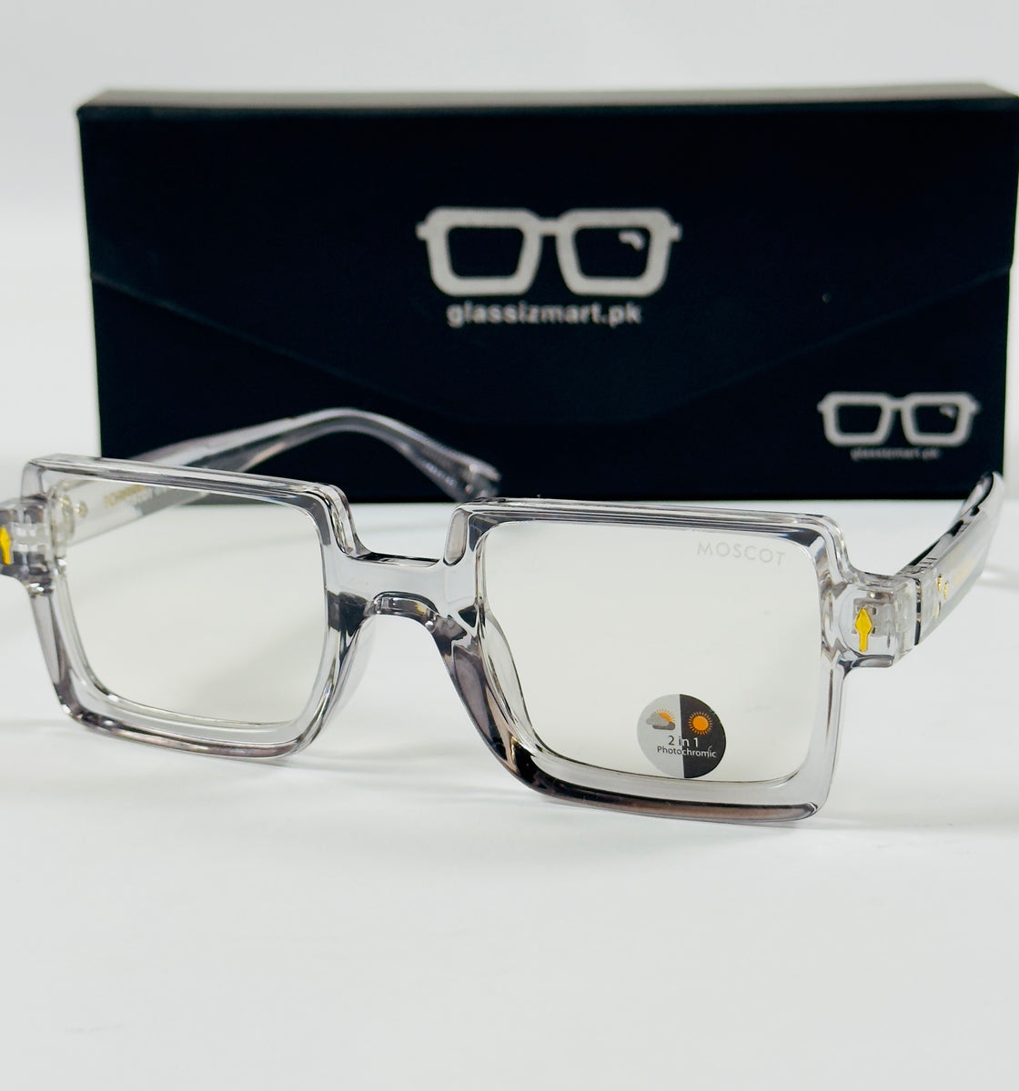 Moscot – P317 - 50 - Transparent Grey – Acetate – Optics - Unisex (Transition)