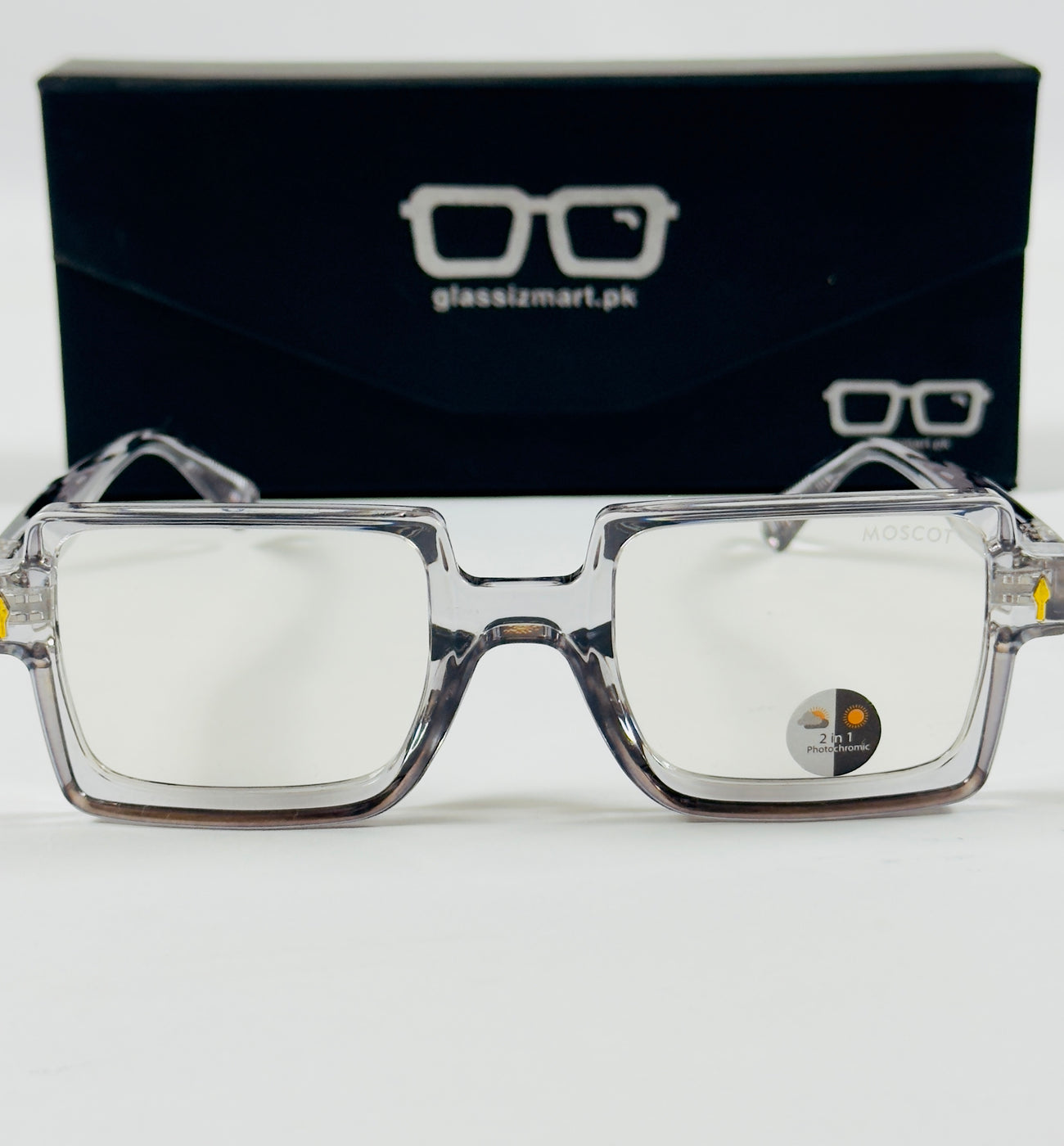 Moscot – P317 - 50 - Transparent Grey – Acetate – Optics - Unisex (Transition)