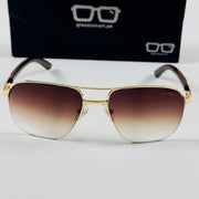 Cartier – CA130 – 57 – Golden Brown Gradient – Metal – Sunglasses – Unisex