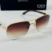 Cartier – CA130 – 57 – Golden Brown Gradient – Metal – Sunglasses – Unisex